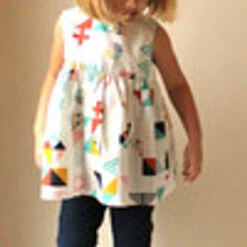 Made By Rae Geranium Dress Kids Newborn-5T (Intermediate)