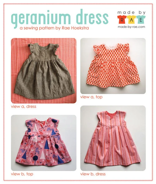 Made By Rae Geranium Dress Kids Newborn-5T (Intermediate) 3 Made By Rae Geranium Dress Kids Newborn-5T (Intermediate) - Image 3