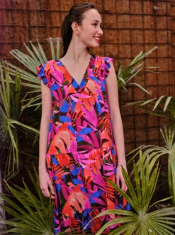 Atelier Jupe Lea Summer Dress PDF (Beginner) -CELOVE Clothing Shop AJ FuchsiaFlowers M1 65548.1684921543