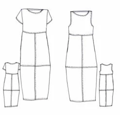 Tessuti Eva Dress SIZES 6-16 (Intermediate) -CELOVE Clothing Shop Eva Dress sketch 60162.1688549040