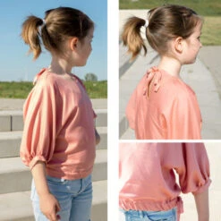 Bel' Etoile Kid's Vita Dress & Blouse PDF (Beginner) -CELOVE Clothing Shop Hanne in Vita collage 34489.1658401610