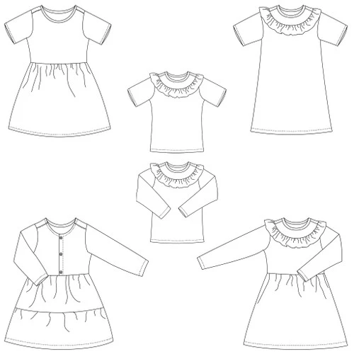 Bel' Etoile Kid's Hazel Dress & Top PDF (Beginner) 8 Bel' Etoile Kid's Hazel Dress & Top PDF (Beginner) - Image 8