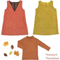 Bel' Etoile Kid's Irene Dress & Top PDF (Beginner) -CELOVE Clothing Shop Irene flatlay geheel IG 19362.1656069957