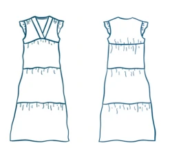 Atelier Jupe Lea Summer Dress PDF (Beginner) -CELOVE Clothing Shop Lea drawing 05630.1684921547