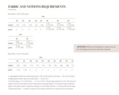 Vikisews Leora Dress PDF (Beginner) -CELOVE Clothing Shop Leora Fabric and notion requirements 88387.1674659117