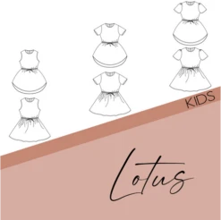 Bel' Etoile Kid's Lotus Dress PDF (Beginner) -CELOVE Clothing Shop LijntekeningMiddel 10 66331.1655985178