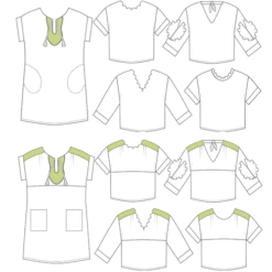 You Made My Day 14th Of May Blouse & Dress PDF (Intermediate) -CELOVE Clothing Shop May 14th Summer dress easy pattern sketch 14747.1587474627