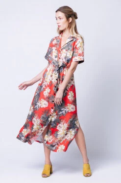 Named Reeta Midi Shirt Dress(Intermediate) -CELOVE Clothing Shop Reeta Dress2 38651.1655978579