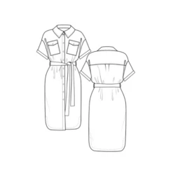 Lenaline Patterns Diana Dress & Coat PDF (Intermediate) -CELOVE Clothing Shop Screen Shot 2020 11 20 at 11.59.00 56089.1605873643