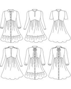 French Poetry Pleiades 2 Dress PDF (Intermediate) -CELOVE Clothing Shop image 02743.1669826393