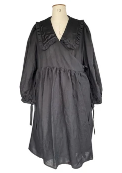 Trend Patterns Gathered Wrap Dress PDF (Intermediate)