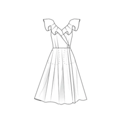 Lenaline Patterns Lessya Dress BUST 31" - 39" PDF (Intermediate) -CELOVE Clothing Shop image 07078.1631261478