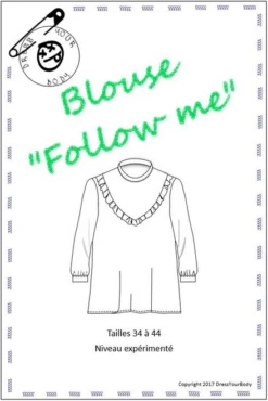 Dress Your Body Follow Me Blouse PDF (Intermediate) -CELOVE Clothing Shop image 08299.1623416727