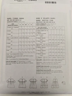 Liberty Mabel Tiered Girls' Dress (Beginner) -CELOVE Clothing Shop image 08823.1580226376