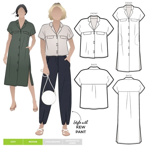 Style Arc Monty Shirt & Dress SIZES 18-30 (Intermediate) 1 Style Arc Monty Shirt & Dress SIZES 18-30 (Intermediate)