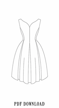 Sew La Di Da Vintage Rose Dress PDF (Intermediate) -CELOVE Clothing Shop image 14630.1589297665