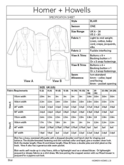 Homer + Howells Blair Blazer/Dress PDF (Intermediate) -CELOVE Clothing Shop image 15874.1626425251