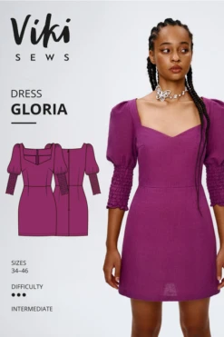 Vikisews Gloria Dress PDF (Intermediate) 36 Vikisews Gloria Dress PDF (Intermediate) -CELOVE Clothing Shop image 19227.1674657363