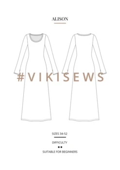 Vikisews Alison Dress PDF (Beginner) -CELOVE Clothing Shop image 21269.1679496720