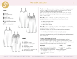 Paradise Patterns Smultron Dress PDF (Intermediate) -CELOVE Clothing Shop image 23212.1653047957