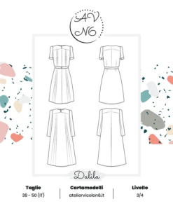 Atelier Vicolo N.6 Dalila Dress PDF (Intermediate) -CELOVE Clothing Shop image 25454.1642153874