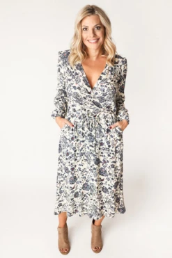 Chalk & Notch Orchid Midi Dress PDF (Intermediate) -CELOVE Clothing Shop image 30994.1627648708