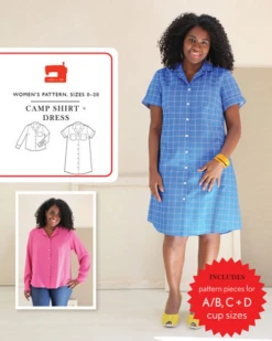 Liesl + Co Camp Shirt & Dress (Intermediate) -CELOVE Clothing Shop image 31829.1655978924