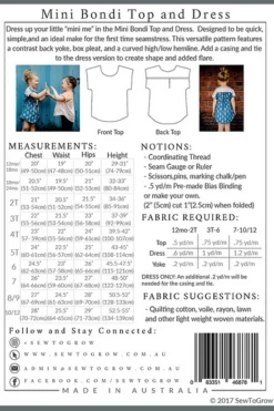 Sew To Grow Mini Bondi Top & Dress PDF (Beginner) -CELOVE Clothing Shop image 32798.1562077247