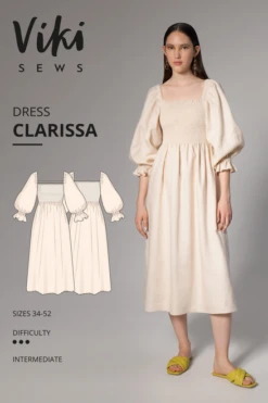 Vikisews Clarissa Dress PDF (Intermediate) 33 Vikisews Clarissa Dress PDF (Intermediate) -CELOVE Clothing Shop image 33518.1674649013