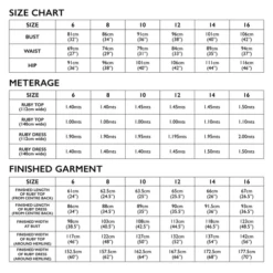 Tessuti Ruby Dress & Top (Intermediate) -CELOVE Clothing Shop image 34445.1651230824