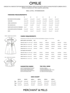 Merchant & Mills The Omilie Top & Dress SIZES 18-28 (Intermediate) -CELOVE Clothing Shop image 39105.1694613664