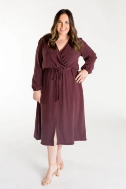 Chalk & Notch Orchid Midi Dress PDF (Intermediate) -CELOVE Clothing Shop image 39903.1627644658