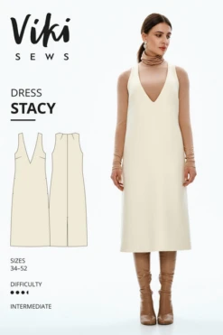 Vikisews Stacy Dress PDF (Intermediate) -CELOVE Clothing Shop image 40684.1680105047