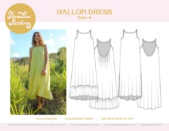 Paradise Patterns Hallon Dress PDF (Intermediate) -CELOVE Clothing Shop image 41478.1671029219