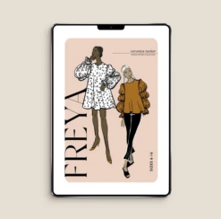 Veronica Tucker Freya Dress & Blouse PDF (Intermediate) -CELOVE Clothing Shop image 52518.1684932063