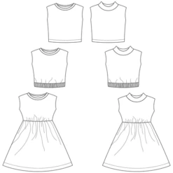 Bel' Etoile Kid's Jules Top & Dress PDF (Beginner) -CELOVE Clothing Shop image 58911.1666788098