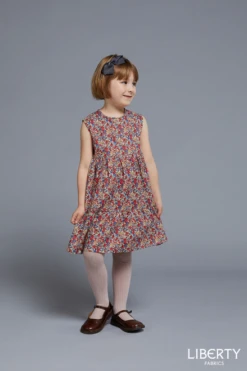 Liberty Mabel Tiered Girls' Dress (Beginner) -CELOVE Clothing Shop image 62179.1581421791