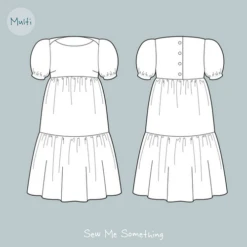 Sew Me Something Angelica Dress SIZES 18-30 (Beginner) -CELOVE Clothing Shop image 64269.1628251982