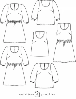 Atelier Scämmit Hilda Blouse & Dress (Beginner) -CELOVE Clothing Shop image 65181.1680081453