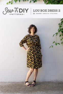 Sew DIY Lou Box Dress 2 PDF (Beginner) -CELOVE Clothing Shop image 67387.1606362545