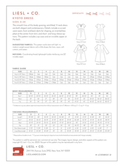 Liesl + Co Kyoto Dress (Intermediate) -CELOVE Clothing Shop image 70663.1697034818