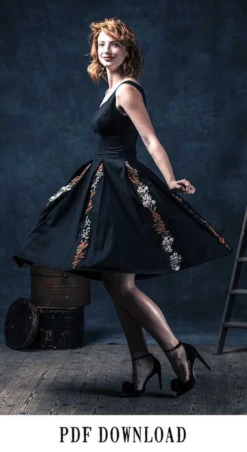 Sew La Di Da Vintage Rose Dress PDF (Intermediate) -CELOVE Clothing Shop image 72562.1589297673