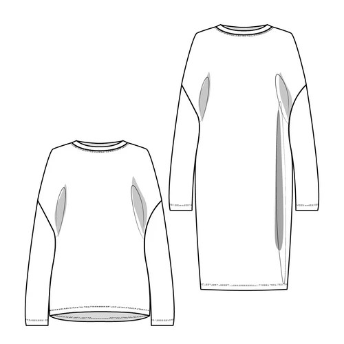 Lenaline Patterns Alex Sweatshirt & Dress PDF (Beginner) 9 Lenaline Patterns Alex Sweatshirt & Dress PDF (Beginner) - Image 9