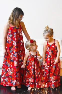 Chalk & Notch Mini Cascade Maxi Dress PDF (Intermediate)