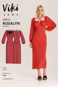 Vikisews Rosalyn Dress PDF (Intermediate) -CELOVE Clothing Shop image 86793.1674663878
