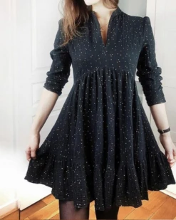 French Poetry Pleiades 2 Dress XS-XL (Intermediate) -CELOVE Clothing Shop image 89924.1700059948