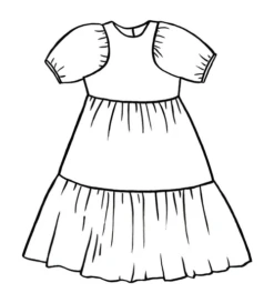 Sewing Patterns By Masin Cloud Dress PDF (Beginner) -CELOVE Clothing Shop image 93389.1666782185