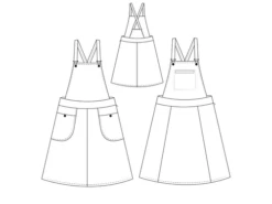 Atelier Vicolo N.6 Eloisa Dungaree Dress PDF (Intermediate) -CELOVE Clothing Shop image 94739.1642157157