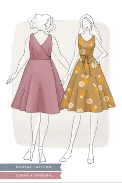 Jennifer Lauren Handmade Jade Wrap Dress SIZES 16-34 PDF (Intermediate) -CELOVE Clothing Shop image 98943.1664373675